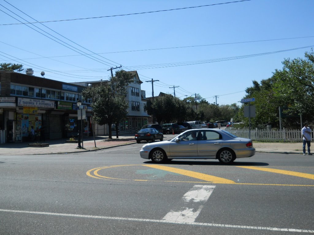 First Avenue looking west from Brentwood Road.