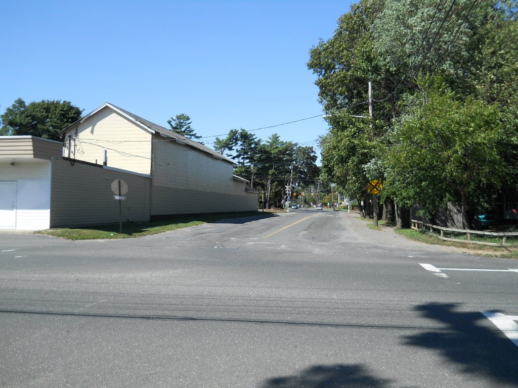 Second Street at Second Avenue, looking north.