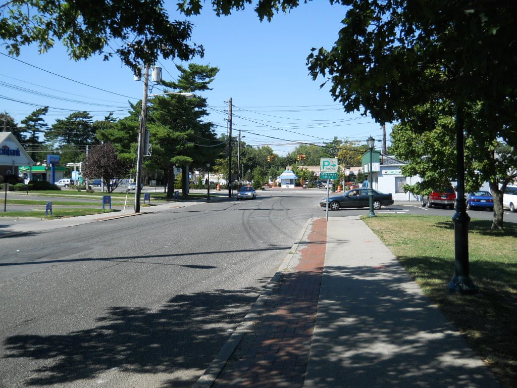 Fourth Street at the Railroad, looking north