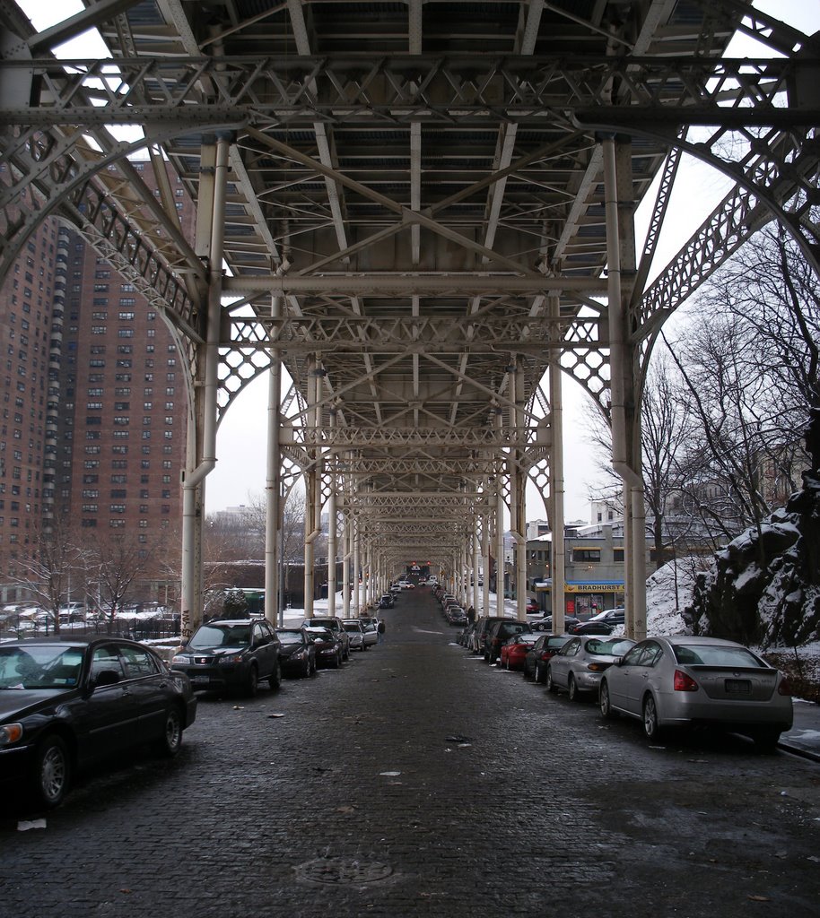 Under the 155th street / Macombs Dam Bridge