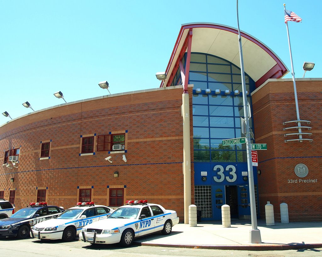 NYPD Police Station Precinct 33, Washington Heights, New York City