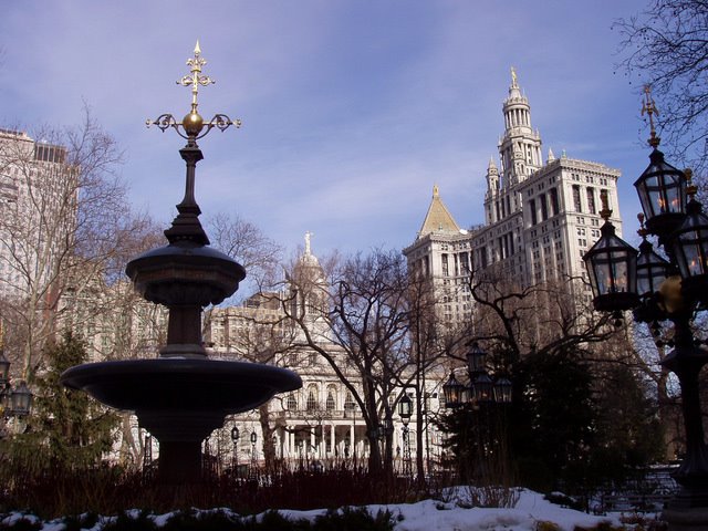 030 New York, City Hall Park, City Hall, Municipal Building