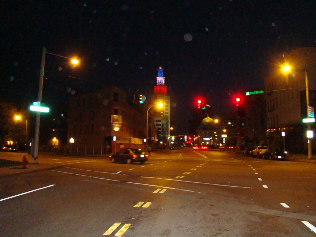 Downtown Buffalo N.Y. at night July 5th 2008