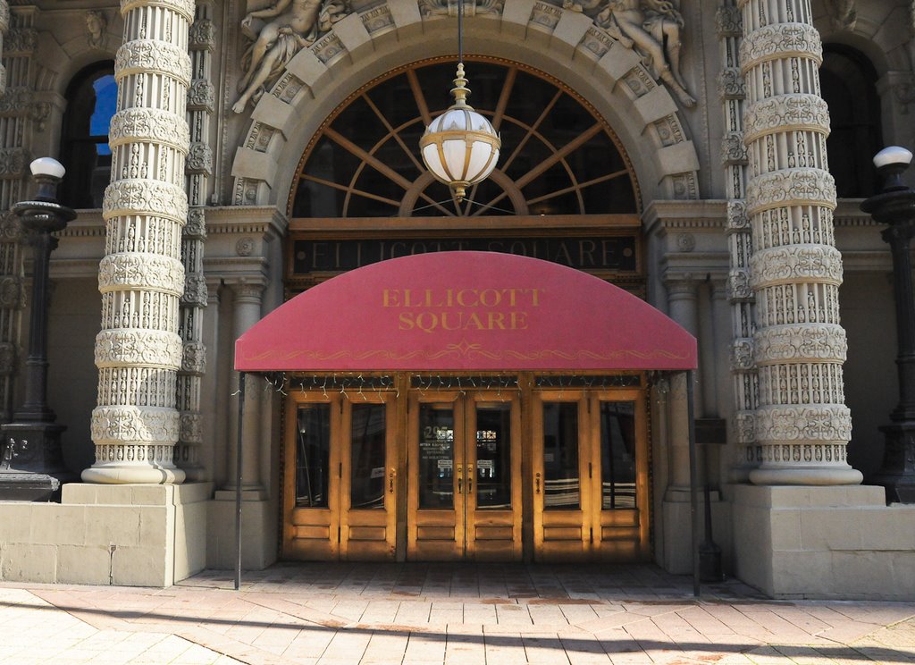 Ellicott Square Building Entrance