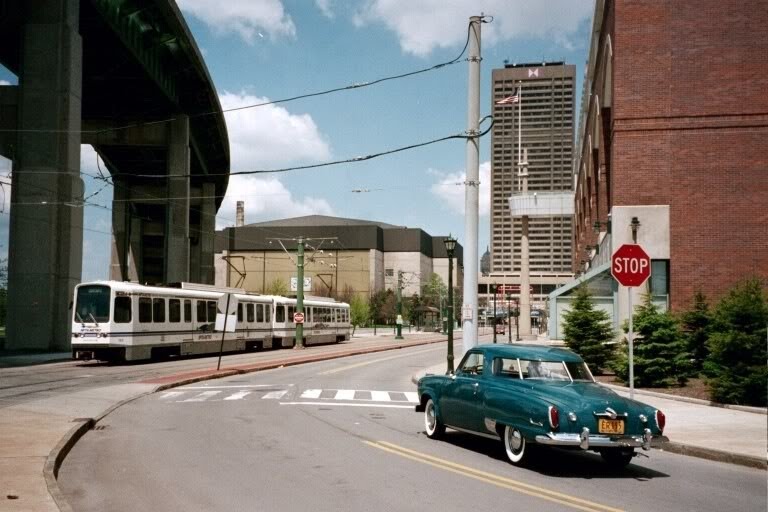 Niagara Frontier Metro light rail, S. Main St., Buffalo, New York