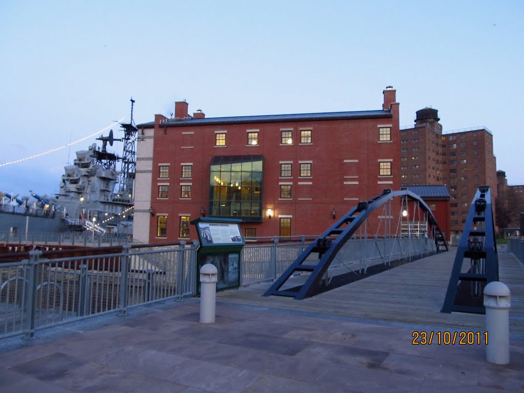 Buffalo and Erie County Naval & Military Park, early morning
