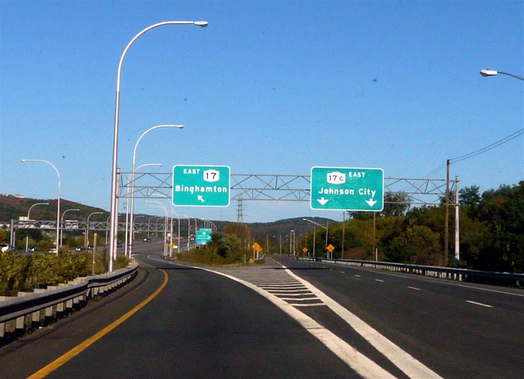 to Binghamton or to Johnson City