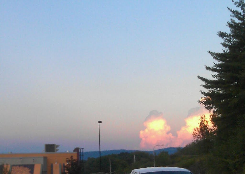 fiery clouds