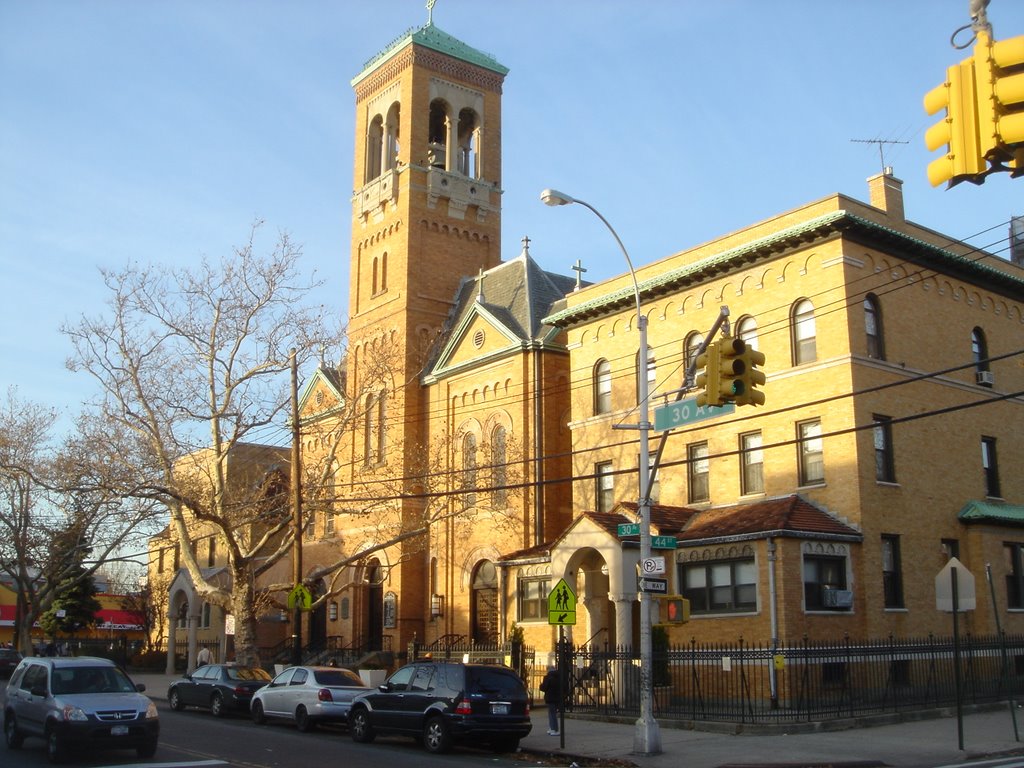 St Josephs Church in Astoria facing north