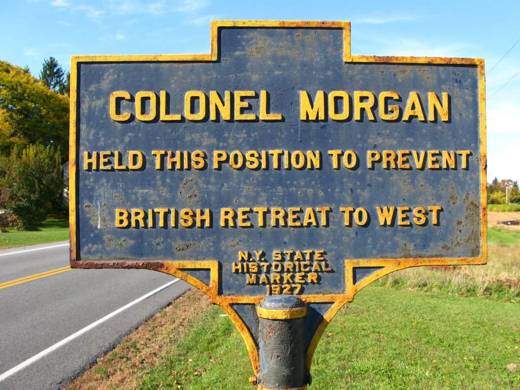 Revolutionary War Site - Battle of Saratoga - Colonel Morgans position