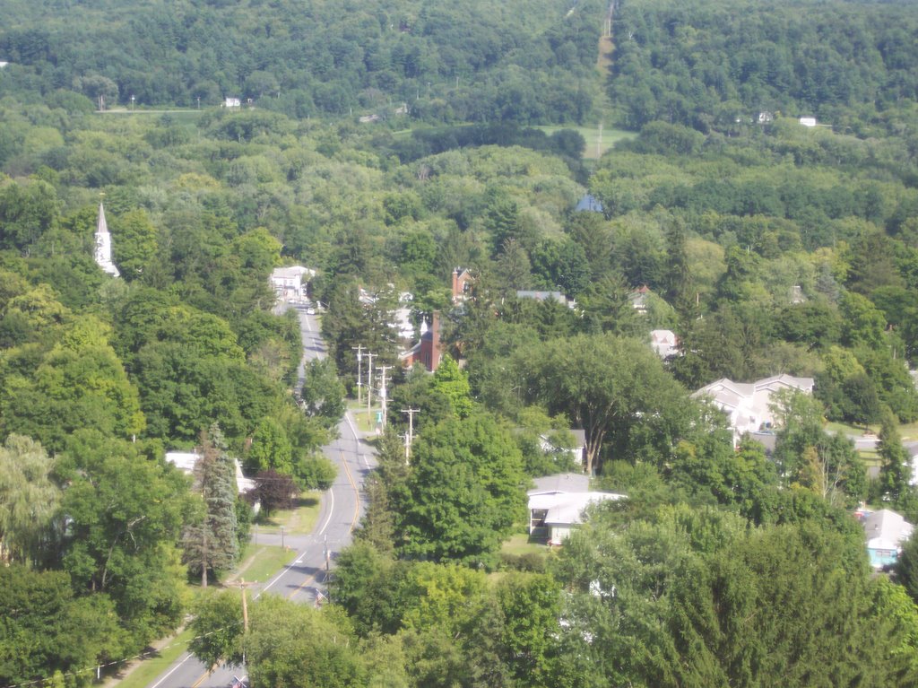 Schuylerville NY from Saratoga Battle Monument