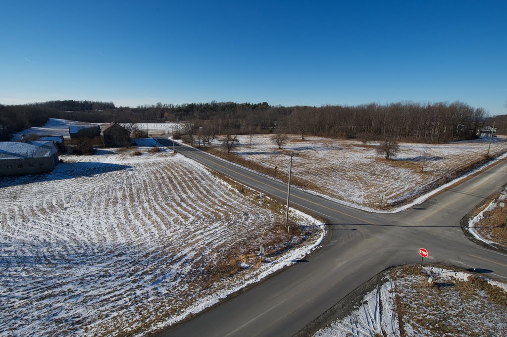 Intersection of County Rt. 71 and Sweet Road