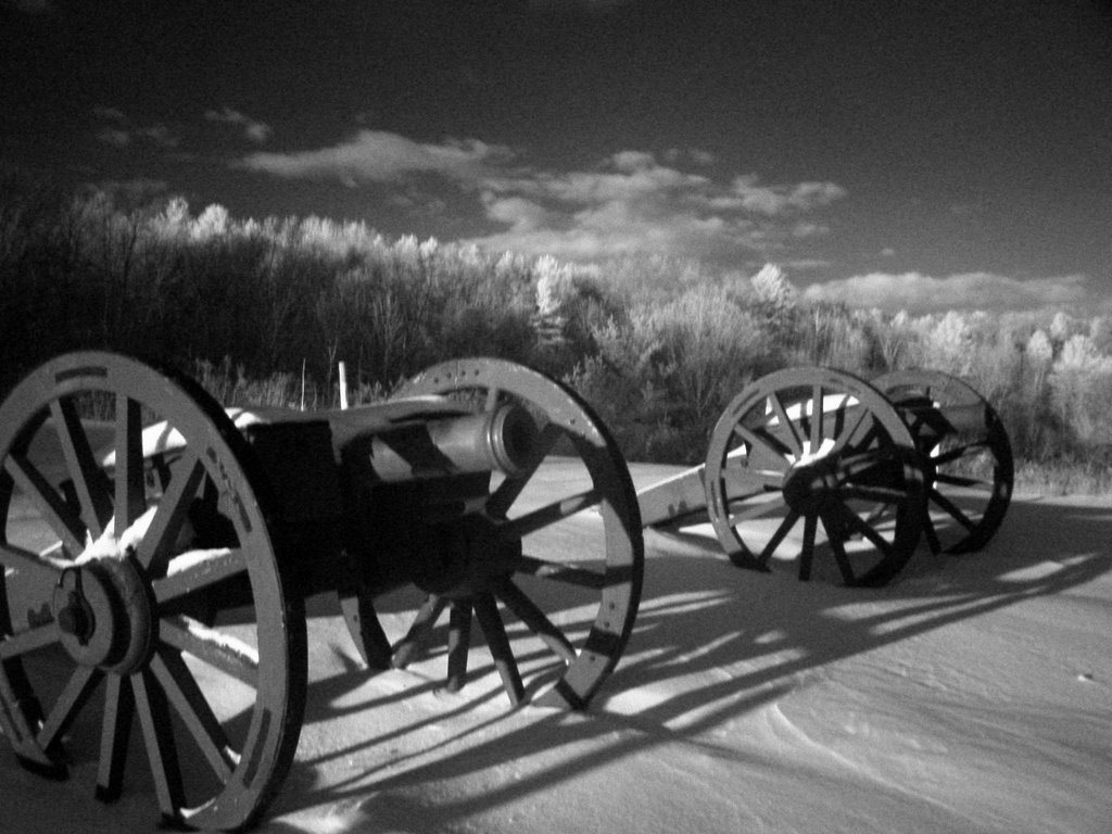 American revolution cannons, Saratoga battlefield