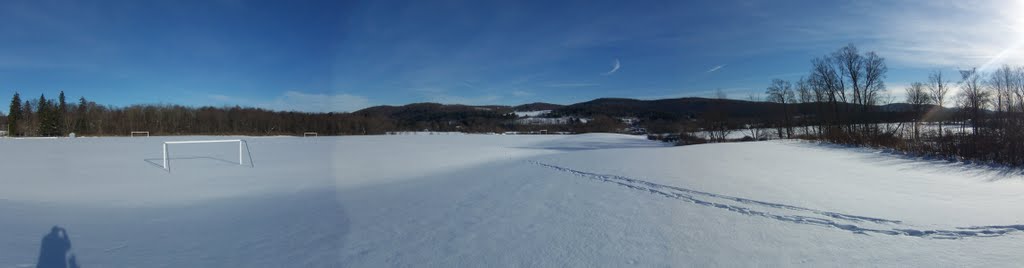 Morris Central School Soccer Field at rest