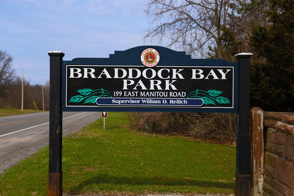 Braddock Bay Park sign