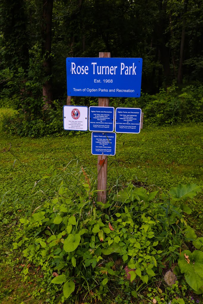Rose Turner Park - park sign