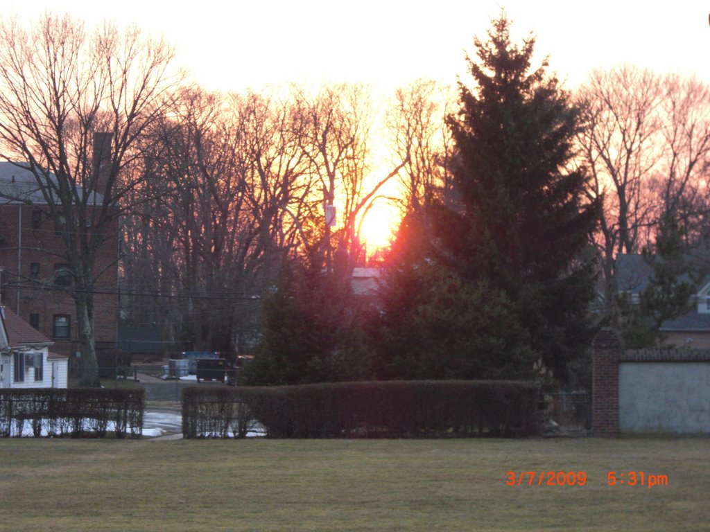 Sunset on Village Green