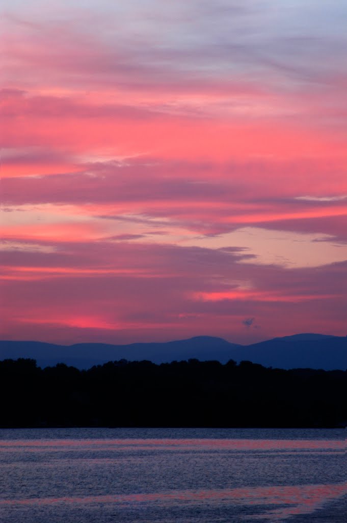 Catskills over Hudson River