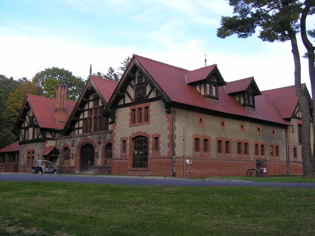 Coach house at the Vanderbilt mansion