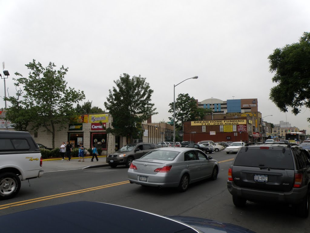 The Beautiful View of Queens Boulevard Of Briarwood, NY, USA.