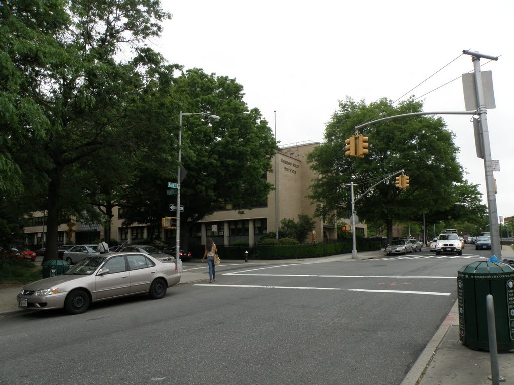 The Main Street Of Briarwood, NY, USA