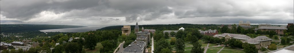 Campus and Cayuga view from McGraw tower