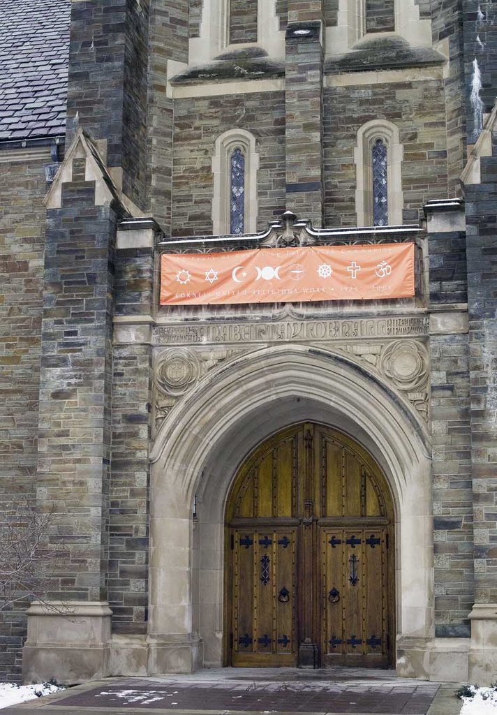 Anabel Taylor Hall, entrance January 1, 2006