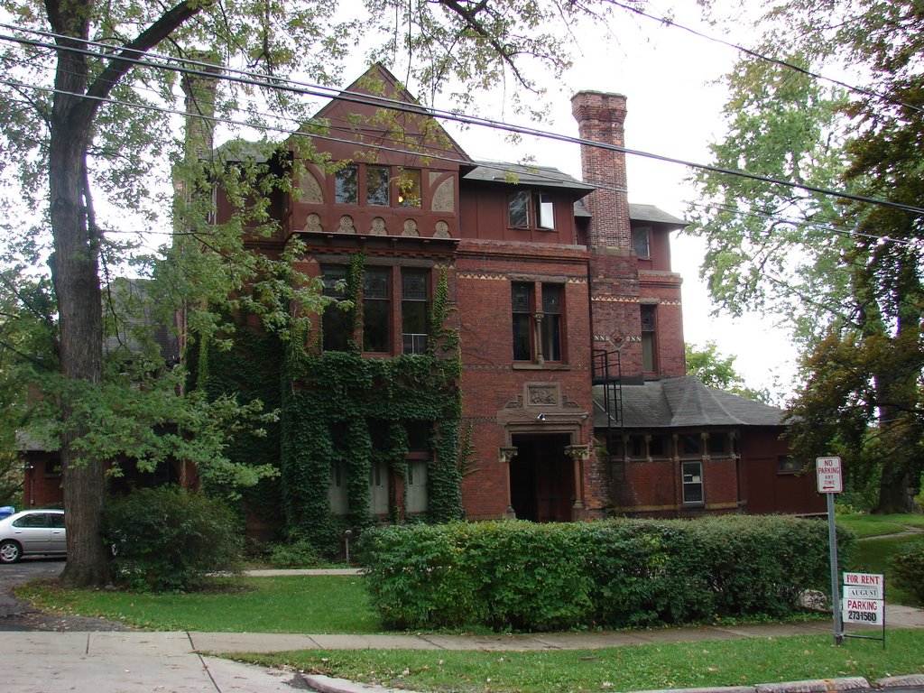 Old Ithaca mansion, now an apartment building.