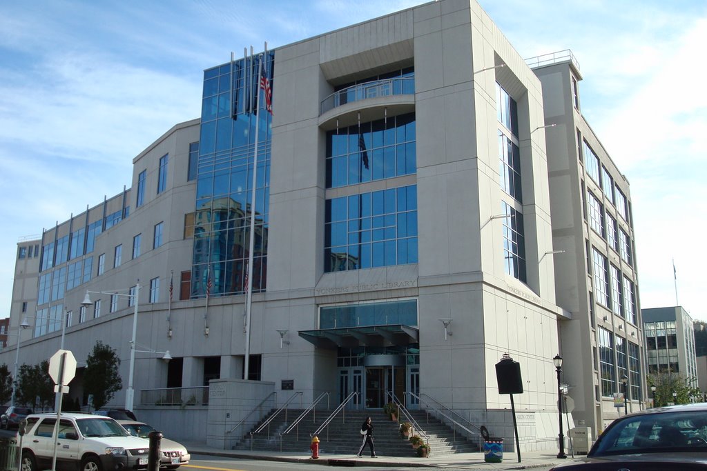 Yonkers. public library.  NY