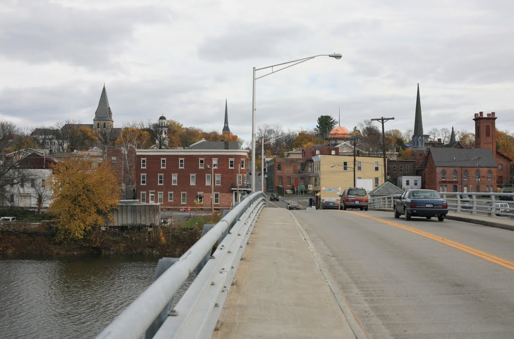 Downtown Catskill from the Uncle Sam Bridge