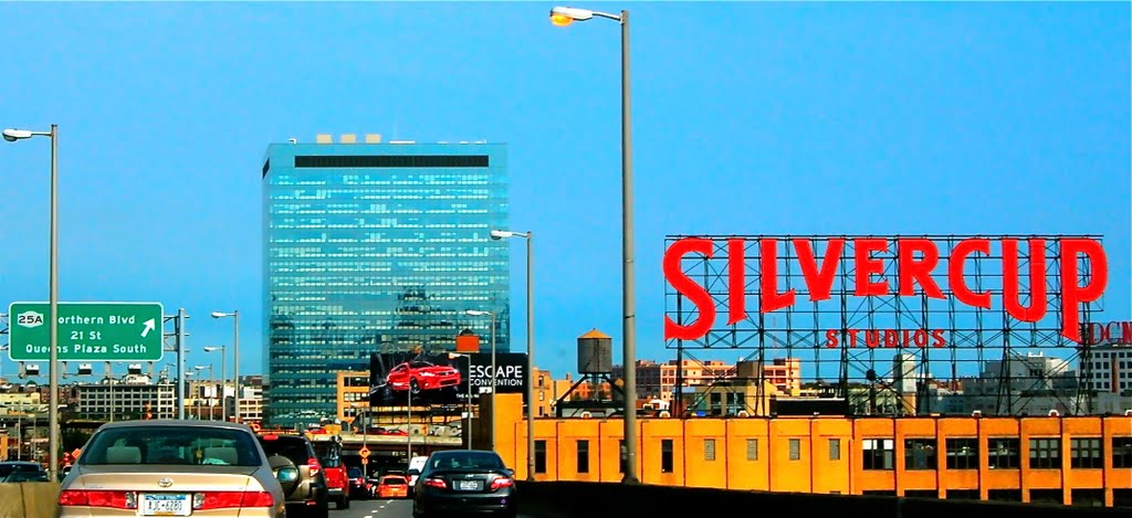 Silvercup Studios, the largest Film and TV studios in NYC. Formerly, Silvercup Bakery