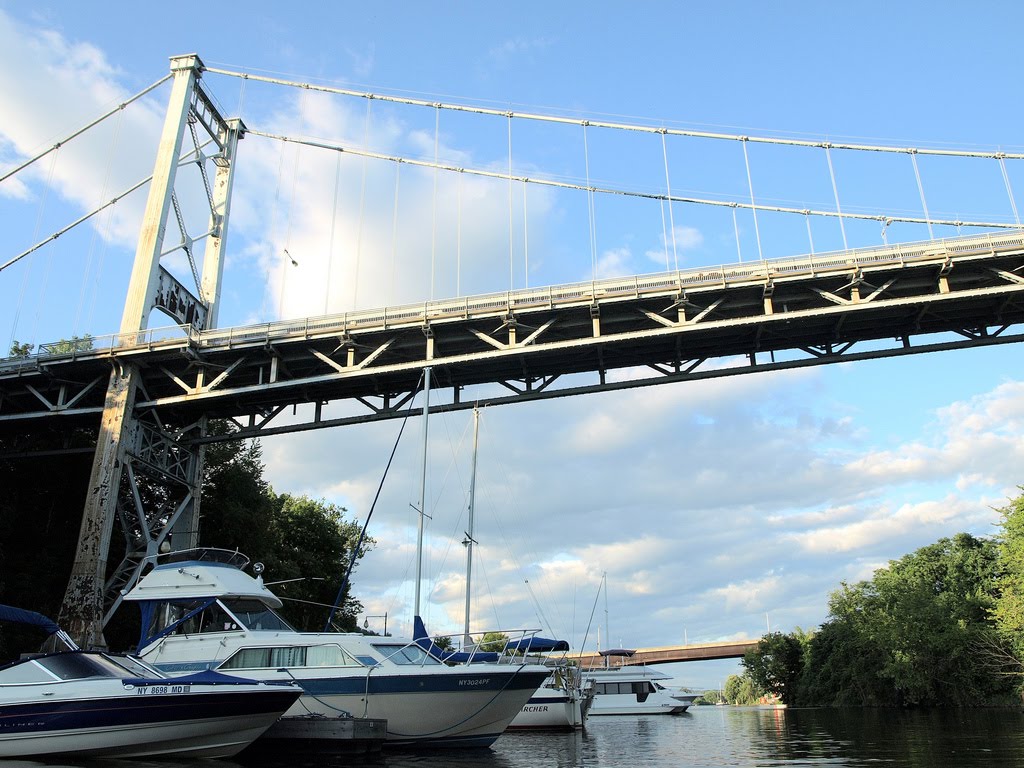 Kingston-Port Ewen Suspension Bridge over Rondout Creek, Ulster County, New York