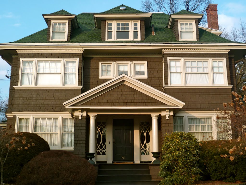 shingle-clad house, Highland Av.