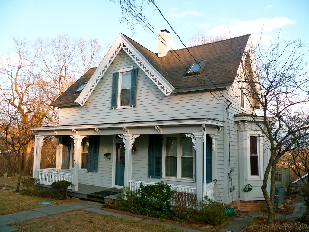 Gothic Revival wooden house, 19c.
