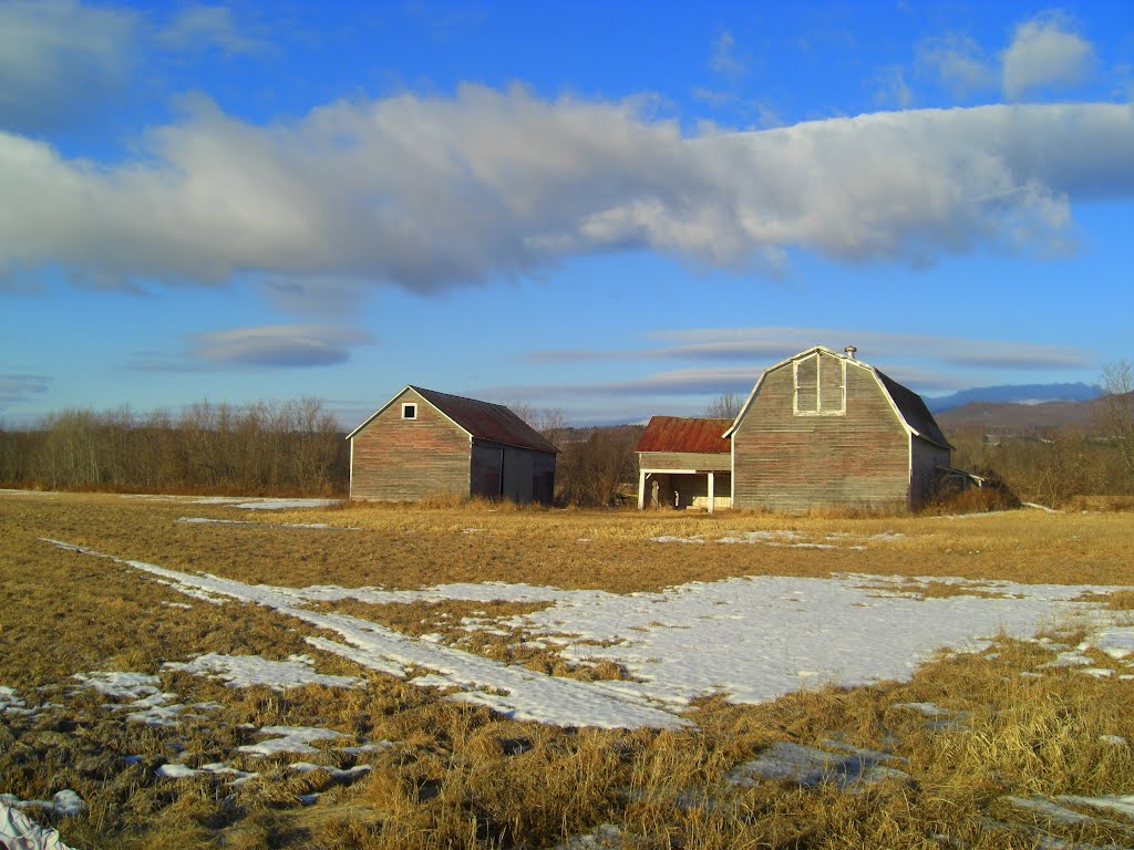 Barns near Cadyville, NY, feb 19, 2012