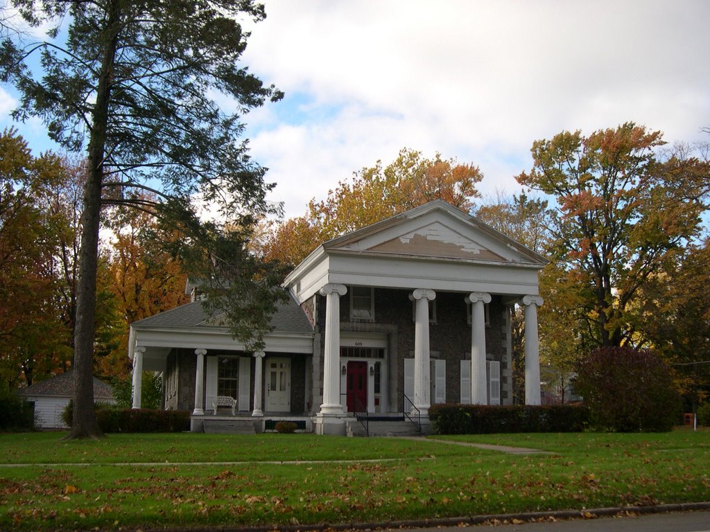 Greek Revival Cobblestone House, Liverpool, NY