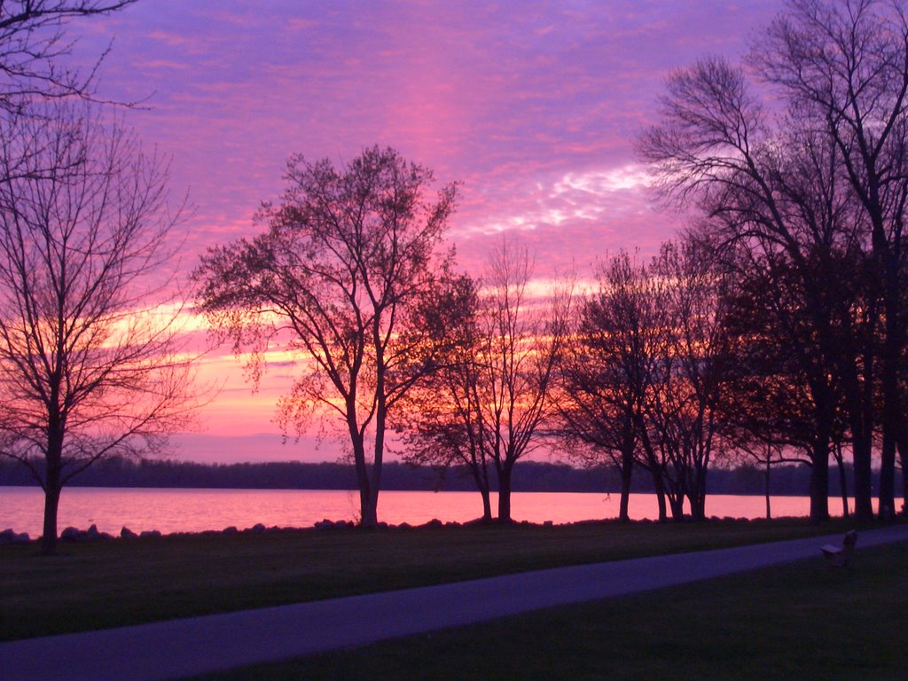 Sunset over