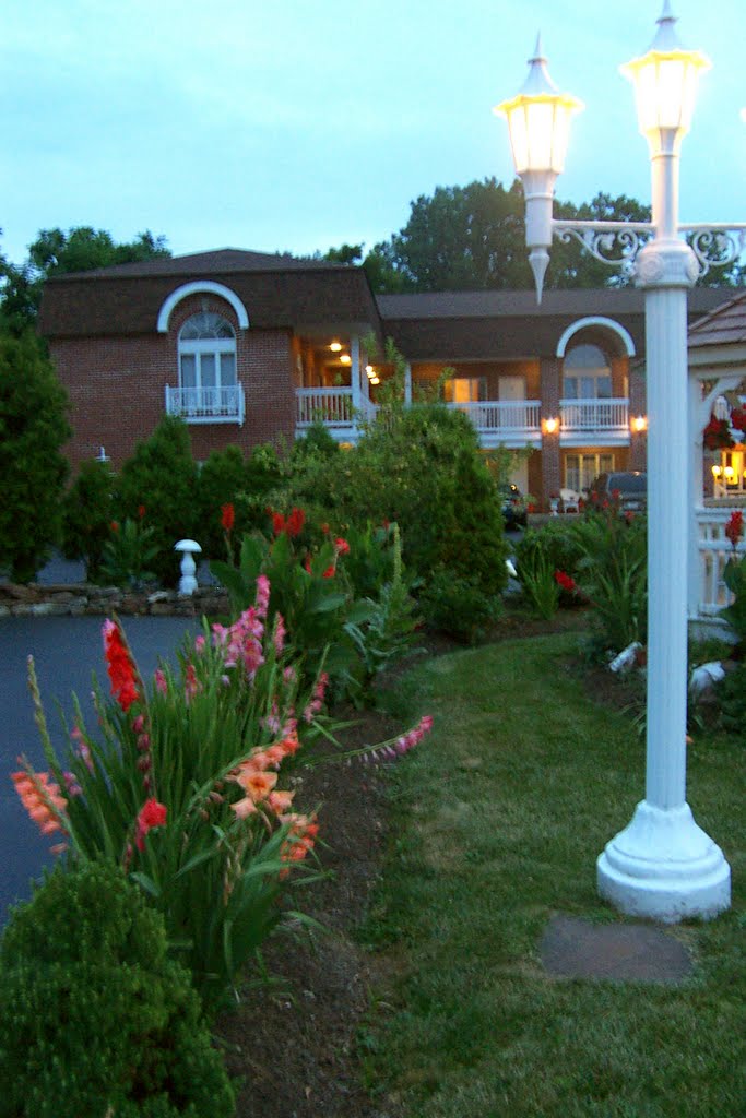 Flowers Along the Courtyard