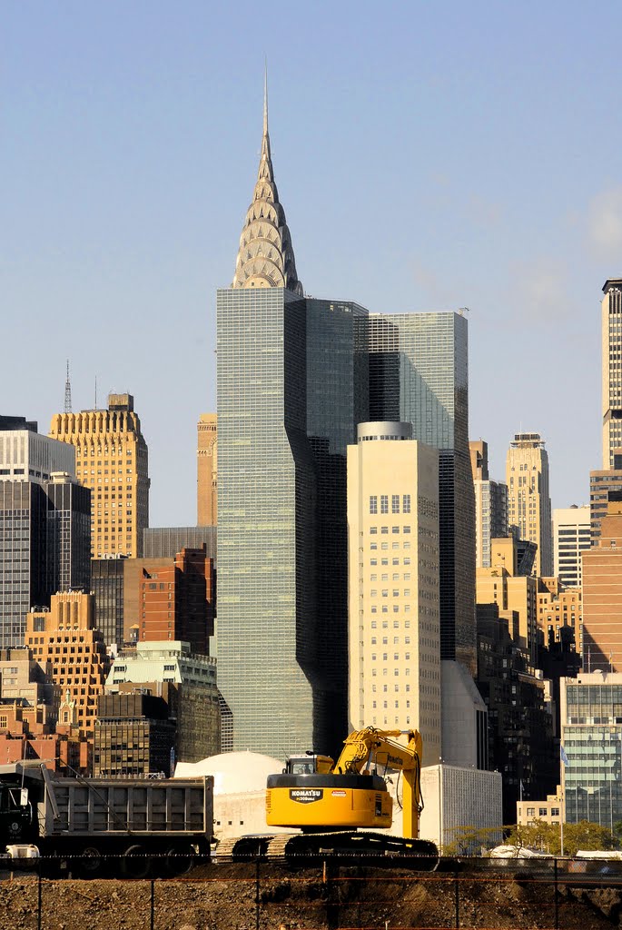The Chrysler Building Peeking Above Others To Say Hi