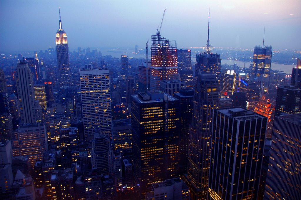 View from Top of the Rock at Dusk