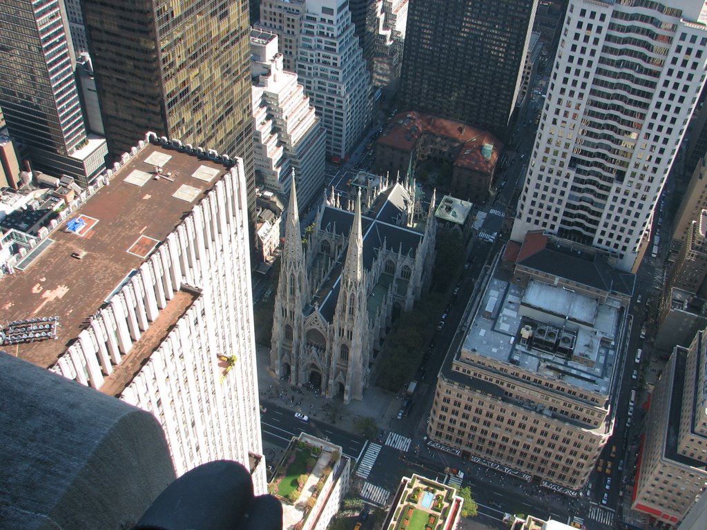 St-Patrick Cathedral viewed from Top of the Rock