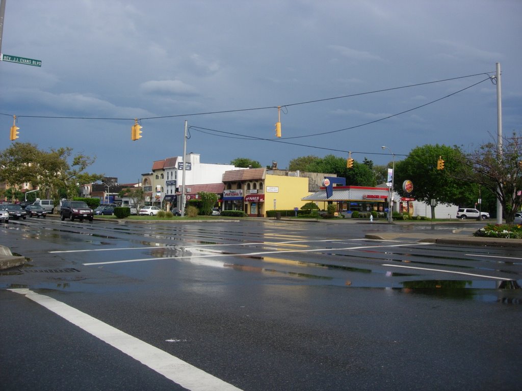 Burger King in the rain
