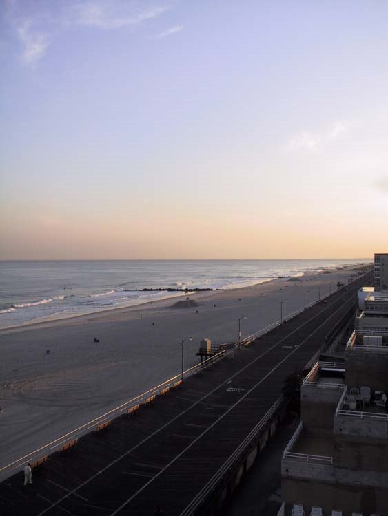 Long Beach Boardwalk at dusk