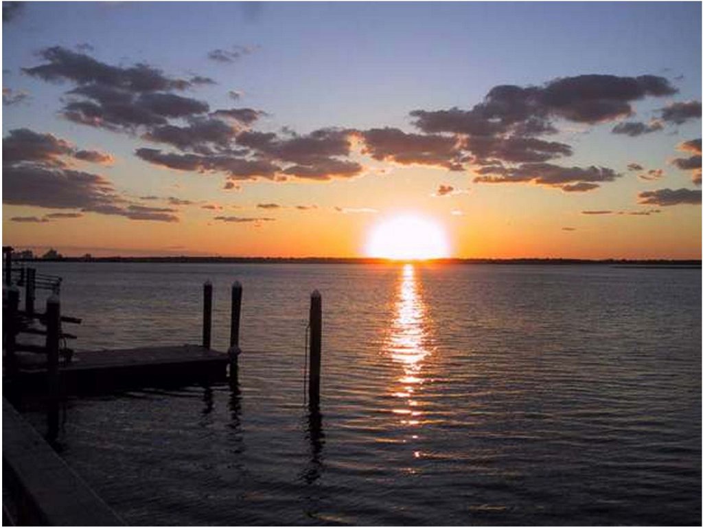 sunset on the bay in Long Beach