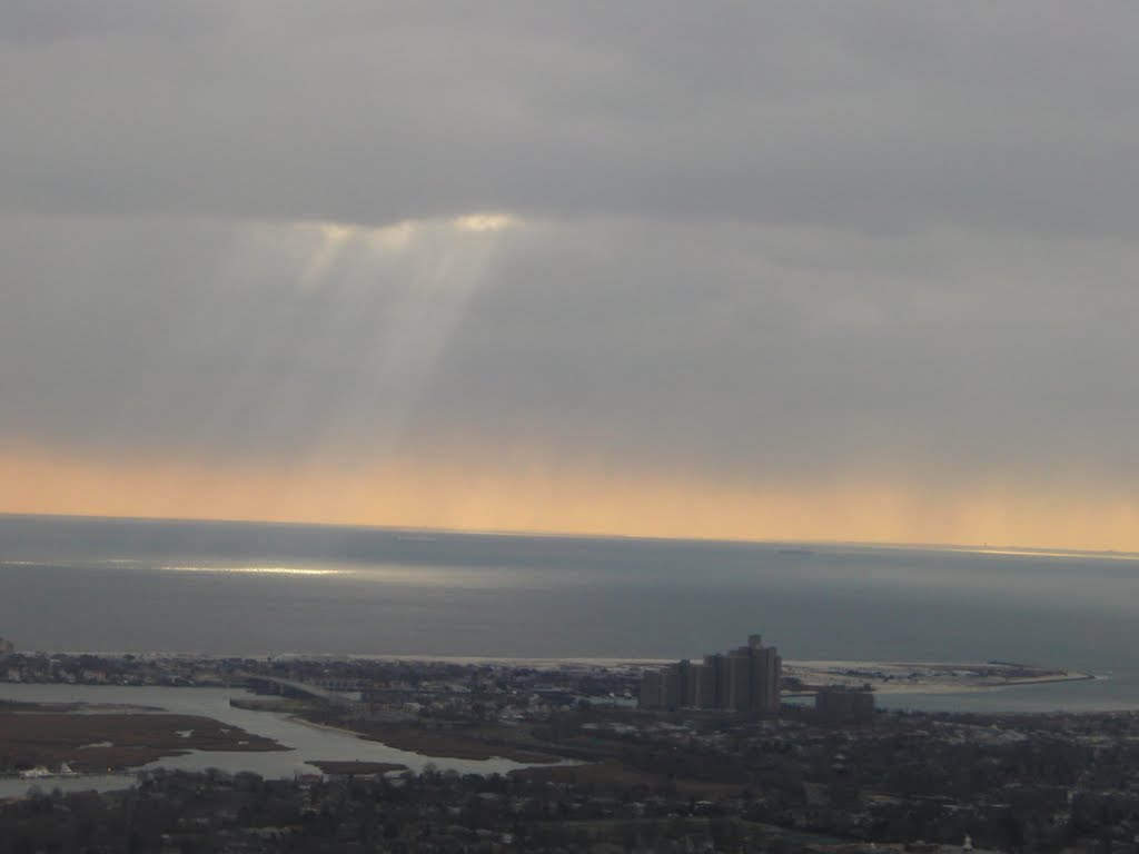 Raggi divini di fronte a Long beach (Heavens rays off Long Beach)