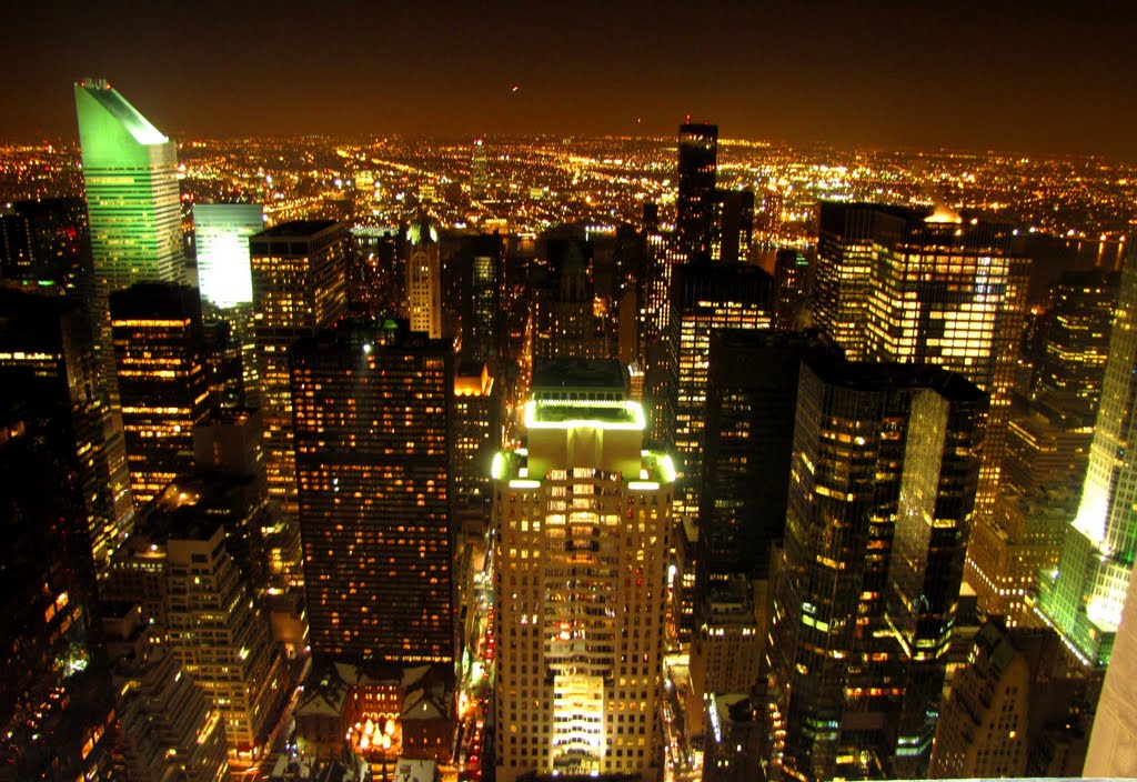 View from Rockefeller Center, New York City, New York. 12/31/2010