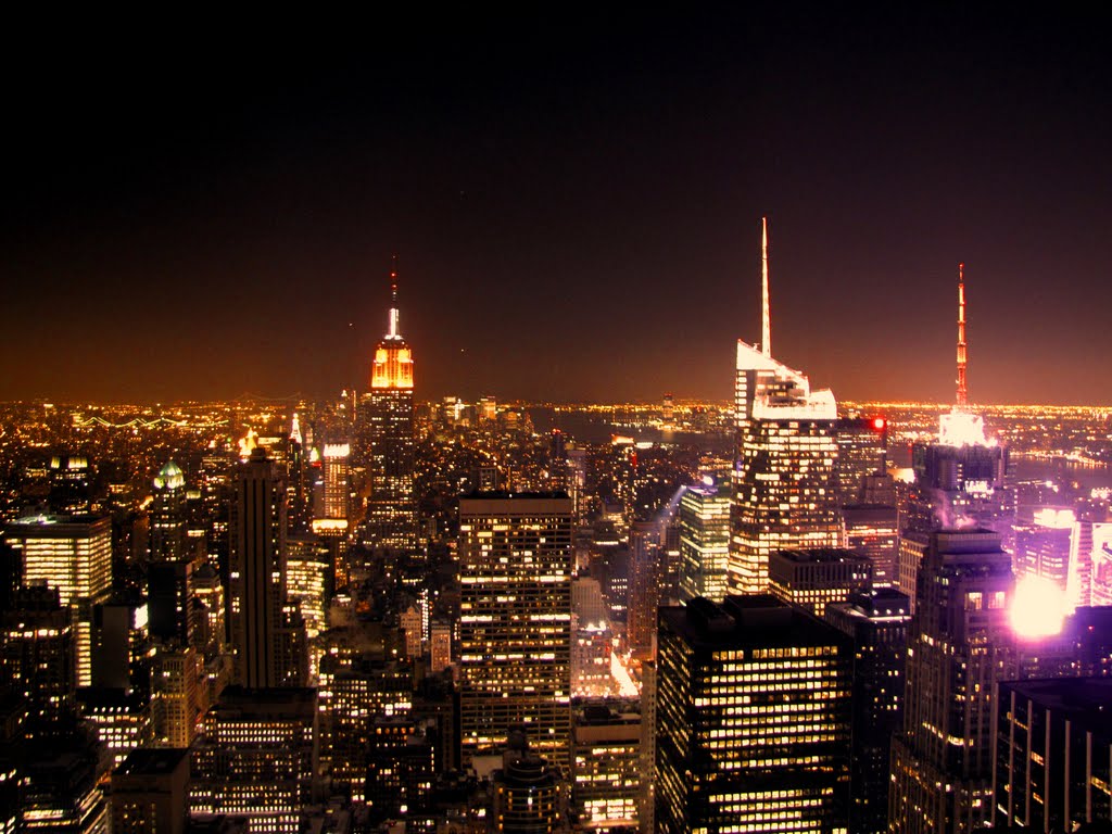View from Rockefeller Center, Manhattan, New York. 12/31/2010