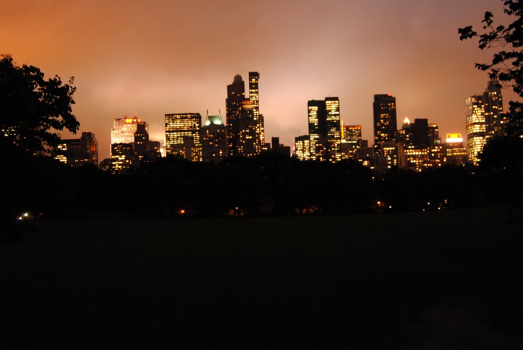 New York at night, from Central Park - NYC - USA