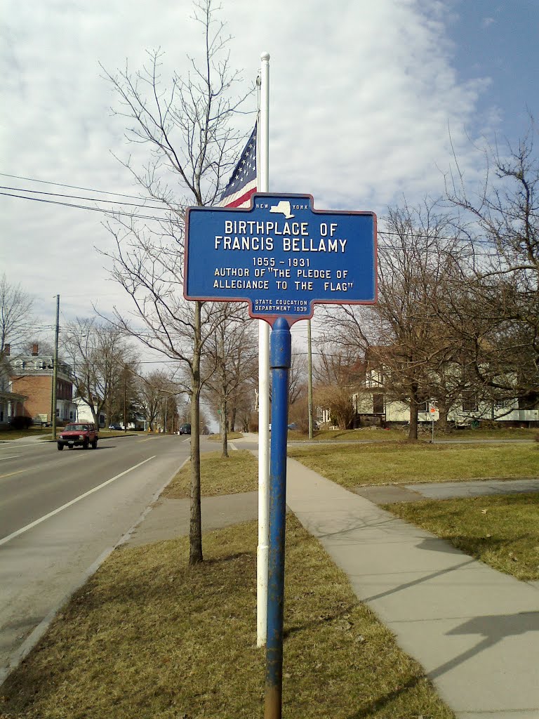 Francis Bellamy Historical Plaque