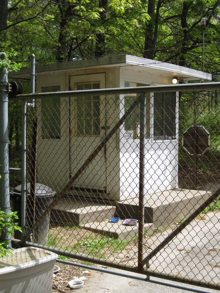 Tesla Compound - guard booth